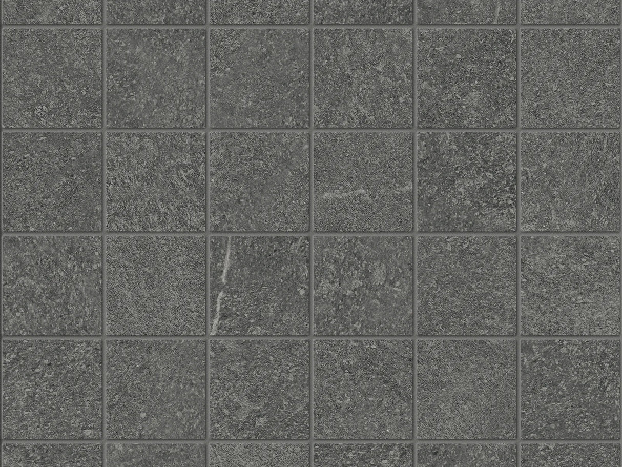 Anatolia Tile 2X2 Mjork Color Body Porcelain Carbon 36 Piece Matte Mosaic 4501-0386-0 1 Sheet = .96 Sq. Ft. Carbon 2x2 - premium natural stone mosaic tile from Anatolia Tile, available at PoshHaus showroom in Keene, NH