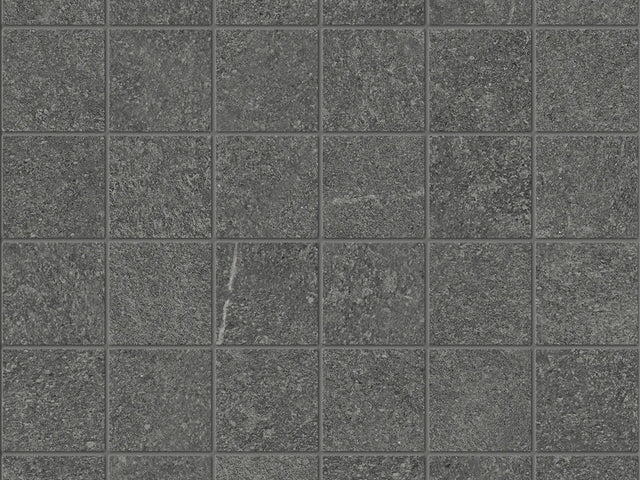 Anatolia Tile 2X2 Mjork Color Body Porcelain Carbon 36 Piece Matte Mosaic 4501-0386-0 1 Sheet = .96 Sq. Ft. Carbon 2x2 - premium natural stone mosaic tile from Anatolia Tile, available at PoshHaus showroom in Keene, NH