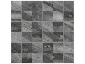 Anatolia Tile 2X2 Evolution Carbon Matte 36 Piece Porcelain Mosaics. 1 Sheet = .96 Sq. Ft. 4501-0092-0 (69-208) Carbon 2x2 - premium natural stone mosaic tile from Anatolia Tile, available at PoshHaus showroom in Keene, NH