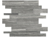 Anatolia Tile Eramosa Carbon Random Strip Matte Porcelain Mosaics. 1 Sheet = .96 Sq. Ft. 4501-0087-0 (69-186) Carbon Random Strip - premium natural stone mosaic tile from Anatolia Tile, available at PoshHaus showroom in Keene, NH