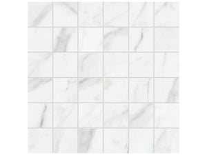 Anatolia Tile 2X2 Altezza Matte Carrara 36 Piece Porcelain Mosaics. 1 Sheet = .97 Sq. Ft. 4501-0000-0 (63-663) Carrara 2x2 - premium natural stone mosaic tile from Anatolia Tile, available at PoshHaus showroom in Keene, NH