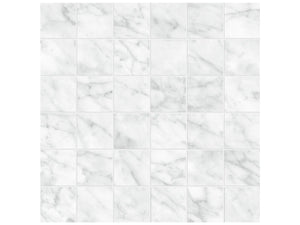 Anatolia Tile 2X2 La Marca Carrara Honed 36 Piece Porcelain Mosaics. 1 Sheet = .96 Sf. 4501-0370-0 (68-471) Carrara Gioia 2x2 Honed - premium natural stone mosaic tile from Anatolia Tile, available at PoshHaus showroom in Keene, NH