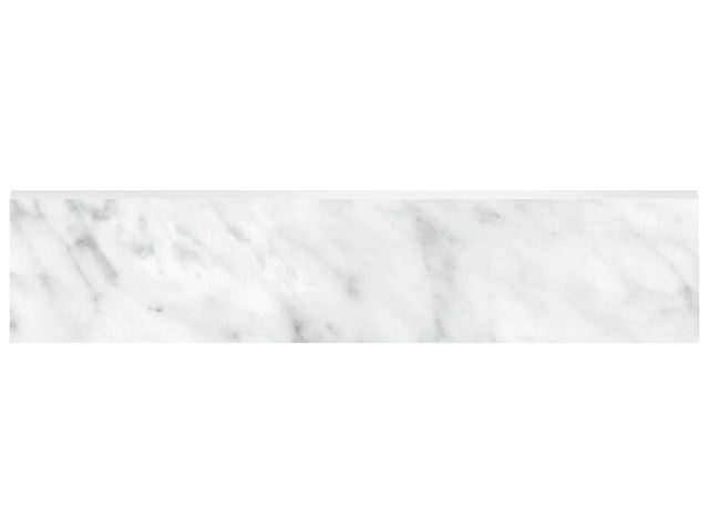 Anatolia Tile 3X12 Bn La Marca Carrara Honed & Rectified Bullnose 4502-0293-0 Carrara Gioia 3x12 Bullnose Honed - premium natural stone mosaic tile from Anatolia Tile, available at PoshHaus showroom in Keene, NH