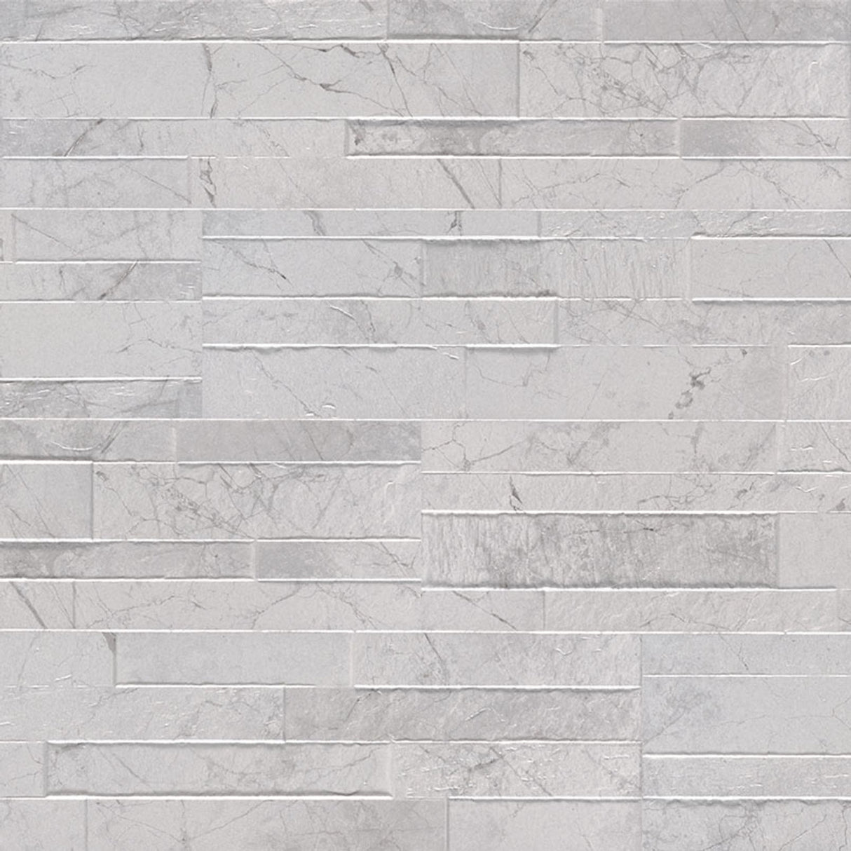 Carrara White Ledger Panel 6" x 24" Glazed Porcelain Wall Tile- MSI Collection DEKORA CARRARA WHITE POLISHED LEDGERS 6X24 (Case)