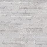 Carrara White Ledger Panel 6" x 24" Glazed Porcelain Wall Tile- MSI Collection DEKORA CARRARA WHITE POLISHED LEDGERS 6X24 (Case)