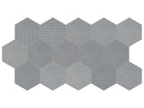 Anatolia Tile 8 Hex Tapestri Cashmere 4500-0985-0 Blend In Cashmere Blend Hexagon 8.5x8.5 - premium natural stone mosaic tile from Anatolia Tile, available at PoshHaus showroom in Keene, NH