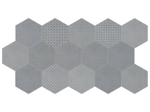 Anatolia Tile 8 Hex Tapestri Cashmere 4500-0985-0 Blend In Cashmere Blend Hexagon 8.5x8.5 - premium natural stone mosaic tile from Anatolia Tile, available at PoshHaus showroom in Keene, NH