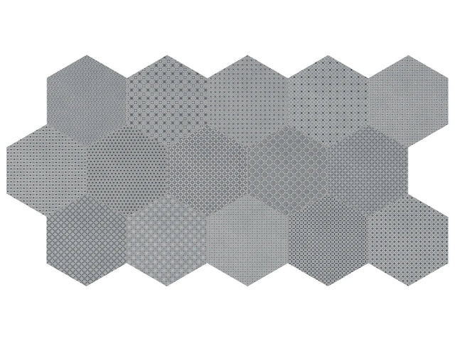 Anatolia Tile 8 Hex Tapestri Cashmere 4500-0985-0 Blend In Cashmere Blend Hexagon 8.5x8.5 - premium natural stone mosaic tile from Anatolia Tile, available at PoshHaus showroom in Keene, NH