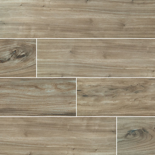 Catalina-teak-8x48-polished-porcelain-floor-and-wall-tile-NCATTEA8X48P-product-shot-multiple-tiles-angle-view