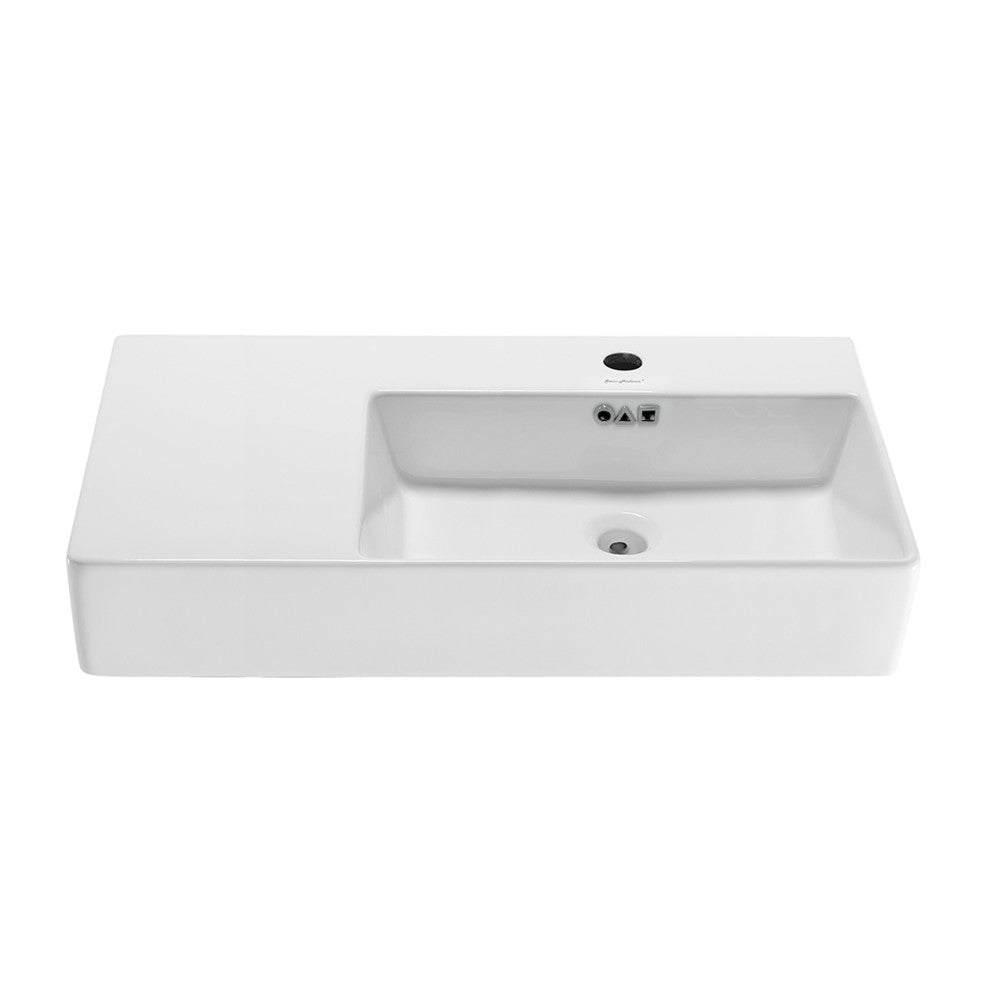 St. Tropez 36" Right Side Faucet Wall-Mount Bathroom Sink