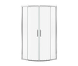 MAAX 137445-900-084-000 Radia Neo-round 40 x 40 x 71 ½ in. 6mm Sliding Shower Door for Corner Installation with Clear glass in Chrome