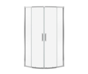 MAAX 137445-900-084-000 Radia Neo-round 40 x 40 x 71 ½ in. 6mm Sliding Shower Door for Corner Installation with Clear glass in Chrome