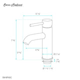 Ivy Single Hole, Single-Handle, Bathroom Faucet in Chrome