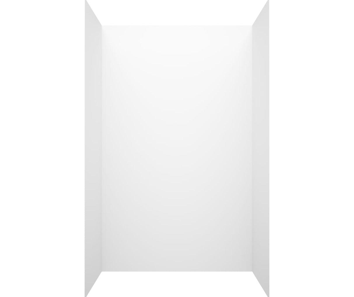 Swanstone SMMK72-3650 36 x 50 x 72 Swanstone Smooth Glue up Bathtub and Shower Wall Kit in White SMMK723650.010