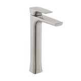 Monaco Single Hole, Single-Handle, High Arc Bathroom Faucet in Brushed Nickel