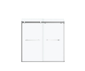 MAAX 136270-900-084-000 Duel 56-59 x 55 ½-59 in. 8 mm Bypass Tub Door for Alcove Installation with Clear glass in Chrome
