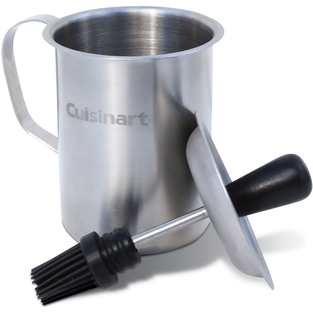 Cuisinart Grill CBP-116 Basting Pot with Brush, 16oz. Stainless Pot