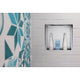 ALFI brand 16 x 16 Polished Stainless Steel Square Single Shelf Bath Shower Niche