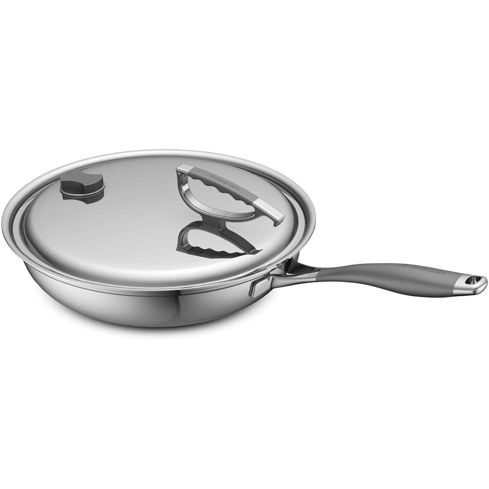 CookCraft CC-3005-13 Cookcraft Original Line 13" French Skillet, Patented Lid Latch
