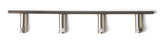 Brushed Nickel Wall Mounted 4 Prong Robe / Towel Hook