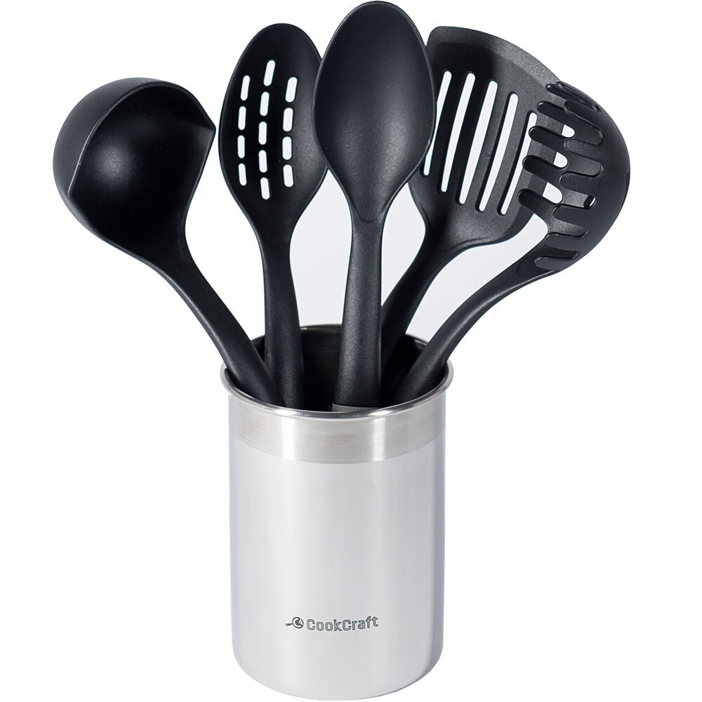 CookCraft CC-4306 Cookcraft 6 Pc Accessroy Kit (5 Pc Utensil Set Plus Holder)