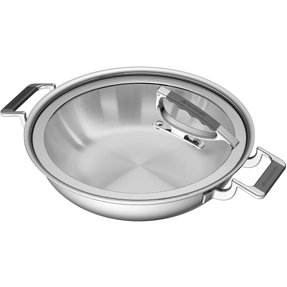 CookCraft CC-5003 Cookcraft 12" Dual Handle Casserole with Glass Latch Lid