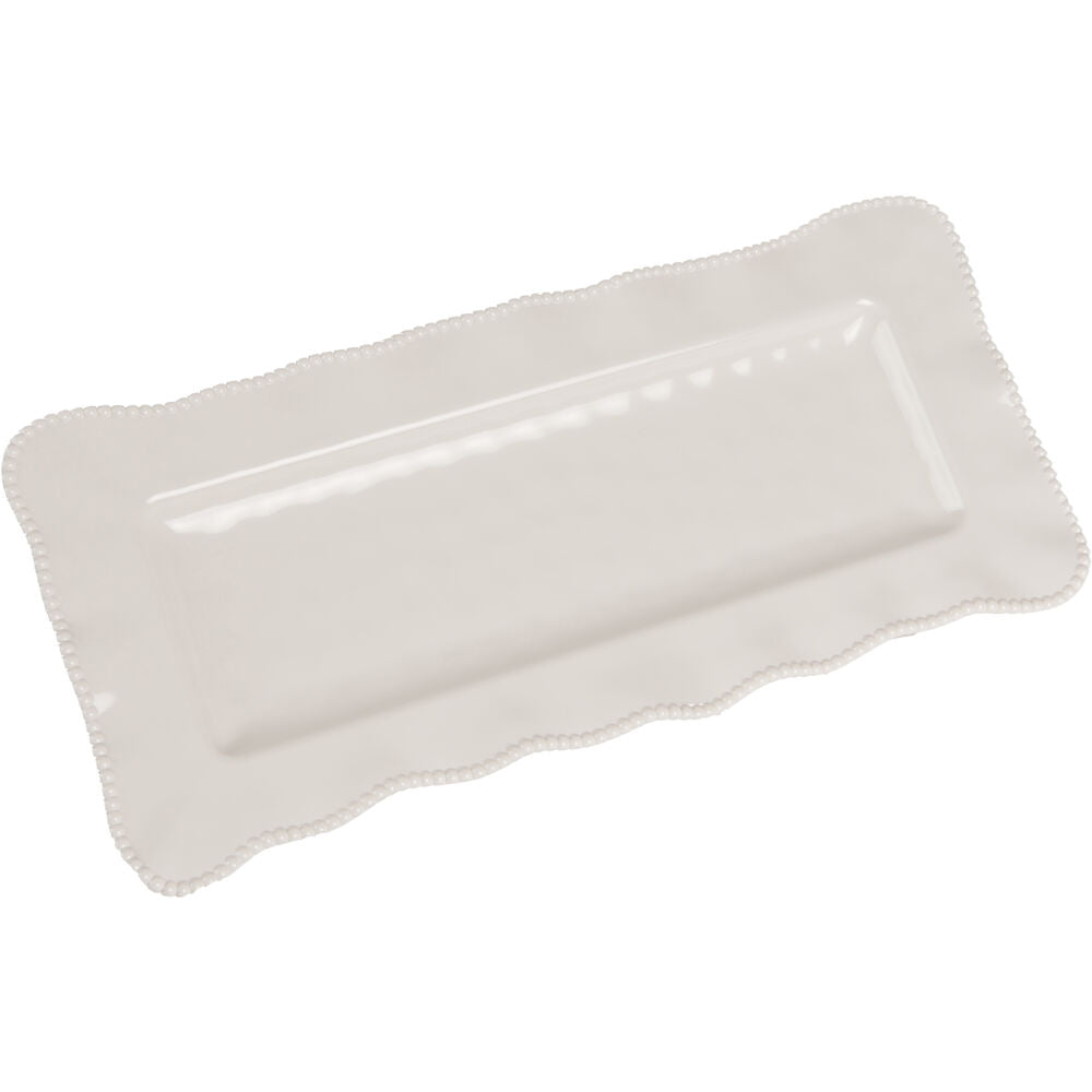 CookCraft CC-7627 Rectangle Serve Ware with Scalloped Edge