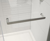 MAAX 138954-900-084-000 Halo Pro 44 ½-47 x 78 ¾ in. 8 mm Sliding Shower Door with Towel Bar for Alcove Installation with Clear glass in Chrome