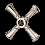 Tisbury Single Cross Handle for Slide Bar Kit in Polished Nickel