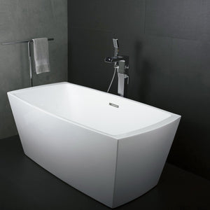 DAX Acrylic Square Freestanding Bathtub, White BT-8017