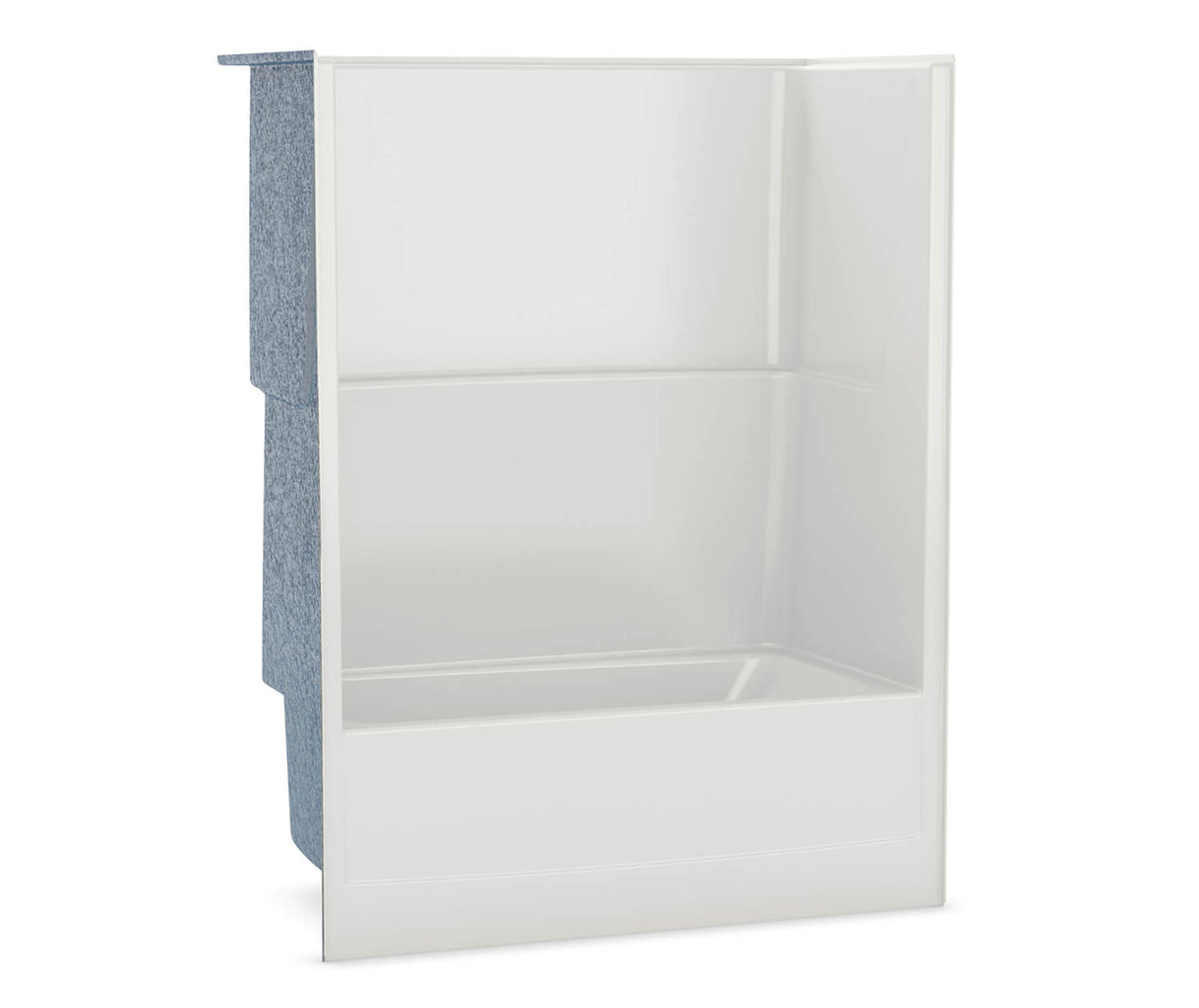 MAAX 105674-000-002-002 TSEA Plus 60 x 32 AcrylX Alcove Right-Hand Drain One-Piece Tub Shower in White
