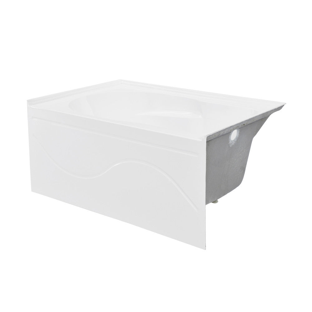 Ivy 54'' x 30 Bathtub with Apron Right Hand Drain in White