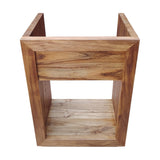 Rennes 24" Reclaimed Wood Vanity in Natural Teak- Cabinet