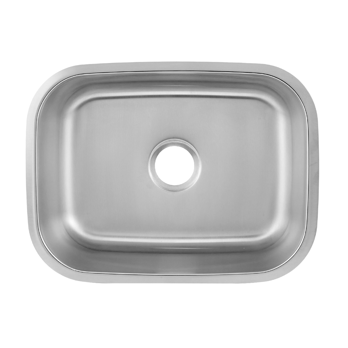 DAX Single Bowl Undermount Kitchen Sink, 18 Gauge Stainless Steel, Brushed Finish, 23-1/2 x 17-3/4 x 9 Inches (DAX-2317) DAX-2317