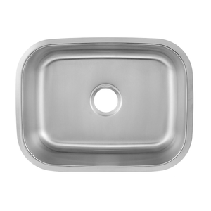 DAX Single Bowl Undermount Kitchen Sink, 18 Gauge Stainless Steel, Brushed Finish, 23-1/2 x 17-3/4 x 9 Inches (DAX-2317) DAX-2317