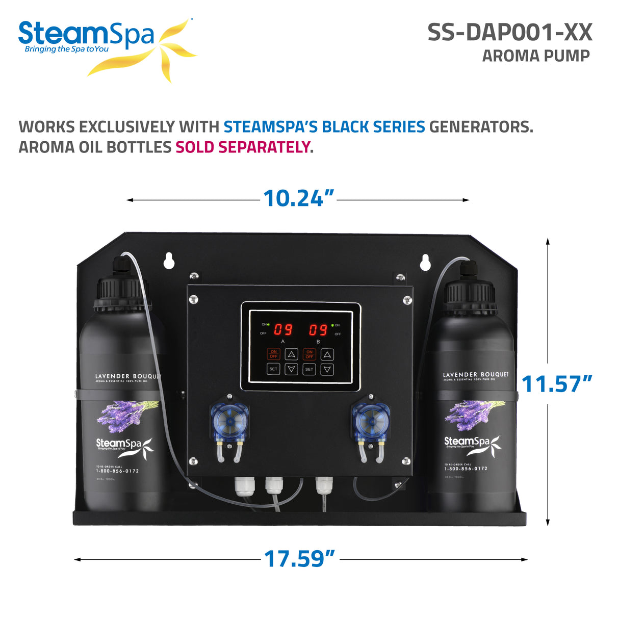 Steam Bath Essential Oils Dual Delivery System SS-DAP001-XX