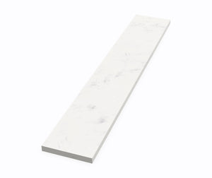 Swanstone VT-18-3SS 3/8" x 3" x 18" Sidesplash - 17" & 19" Ellipse Vanity Tops in Carrara VT01803SS.221