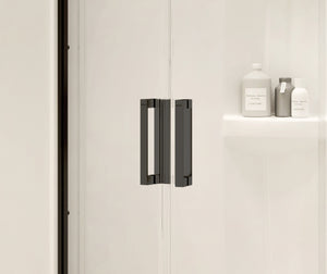 MAAX 137445-900-340-000 Radia Neo-round 40 x 40 x 71 ½ in. 6 mm Sliding Shower Door for Corner Installation with Clear glass in Matte Black
