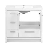 Virage 36 Freestanding, Bathroom Vanity in Glossy White