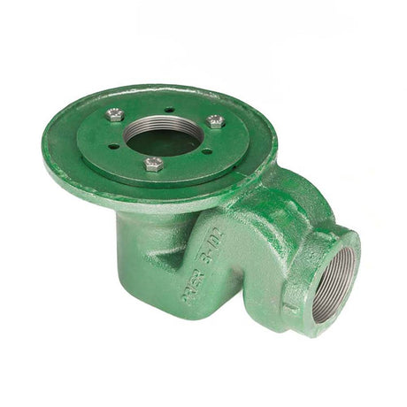 Infinity Drain CDIS 22 Clamp Down Drain Cast Iron, Integral Trap 2” Throat, 2” Threaded Side Outlet