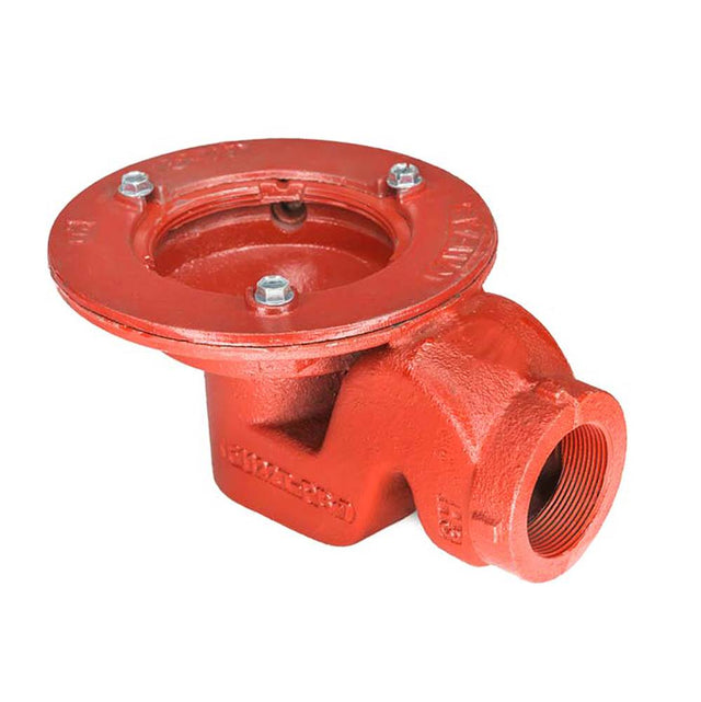 Infinity Drain CDIS 42 Clamp Down Drain Cast Iron, Integral Trap 4” Throat, 2” Threaded Side Outlet