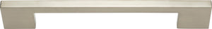 Atlas Homewares Thin Square Pull 7 9/16 Inch (c-c) Brushed Nickel