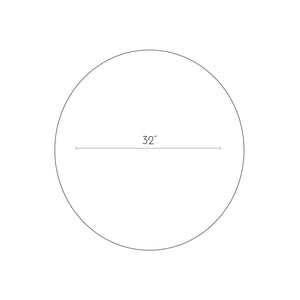 DAX Strip Round Mirror, 32" DAX-120-STRIP80