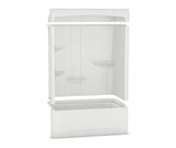 MAAX 107000-SL-103-001 ALLIA TSR-6032 Acrylic Alcove Left-Hand Drain Three-Piece Aeroeffect Tub Shower in White