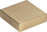Atlas Homewares Thin Square Knob 1 1/4 Inch Champagne