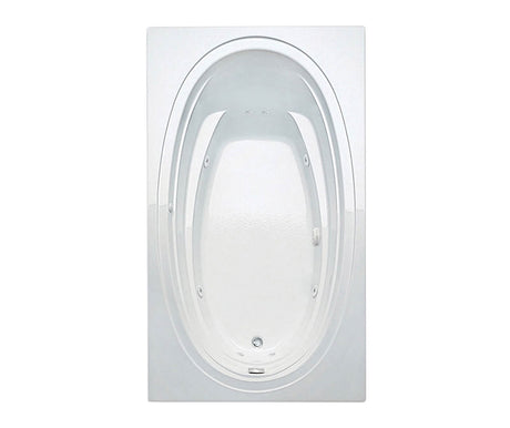 MAAX 106458-R-000-001 Panaro 7242 Acrylic Drop-in Right-Hand Drain Bathtub in White