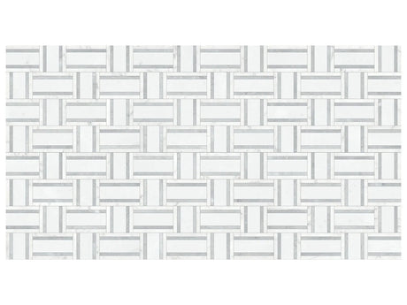 Anatolia Tile Utopio Cesto Dove Honed Natural Stone Waterjet Mosaic 5001-0422-0 Cesto Dove - premium natural stone mosaic tile from Anatolia Tile, available at PoshHaus showroom in Keene, NH