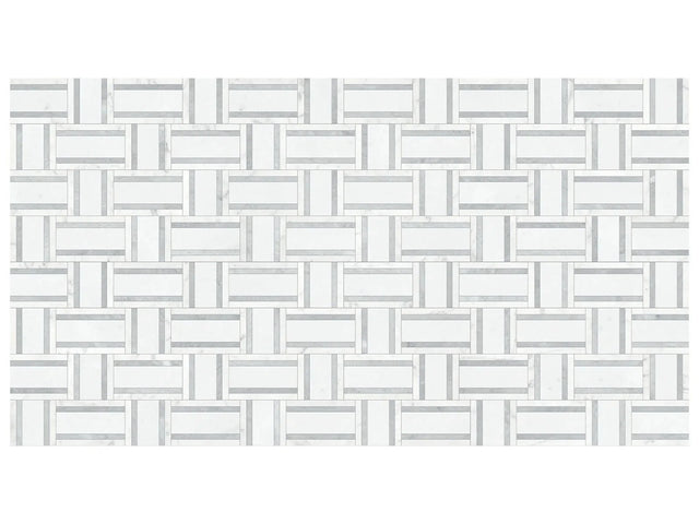 Anatolia Tile Utopio Cesto Dove Honed Natural Stone Waterjet Mosaic 5001-0422-0 Cesto Dove - premium natural stone mosaic tile from Anatolia Tile, available at PoshHaus showroom in Keene, NH