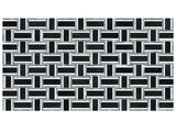 Anatolia Tile Utopio Cesto Monochromo Polished W/ Honed Accents Natural Stone Waterjet Mosaic 5001-0421-0 Cesto Monochromo - premium natural stone mosaic tile from Anatolia Tile, available at PoshHaus showroom in Keene, NH