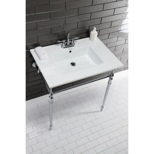 Kingston Brass KB1601AL Heritage 4 in. Centerset Bathroom Faucet, Polished Chrome